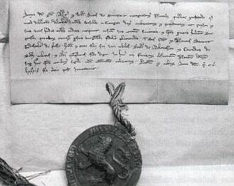 Urkunde aus dem Jahr 1289 mit der frühesten Erwähnung eines Juden in Göttingen